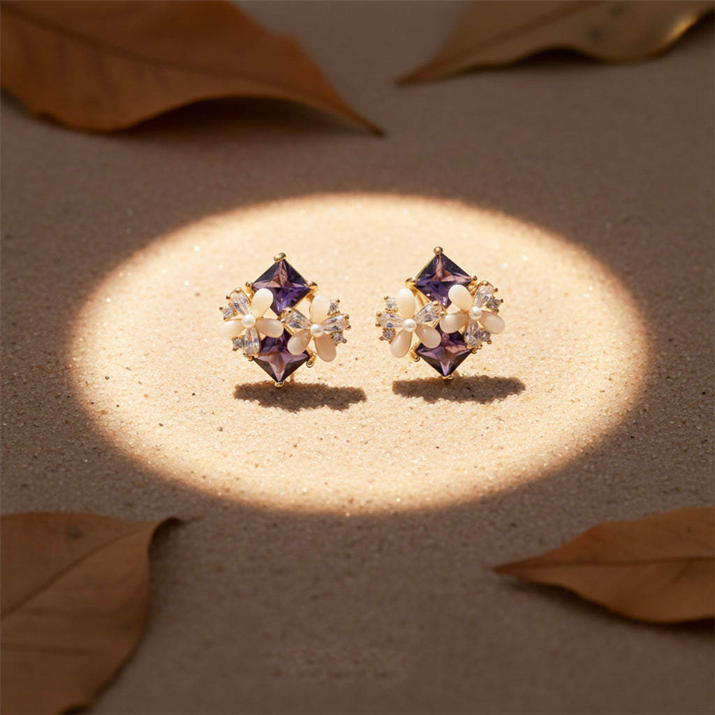 Pearl Bloom Studs earring GWE -126