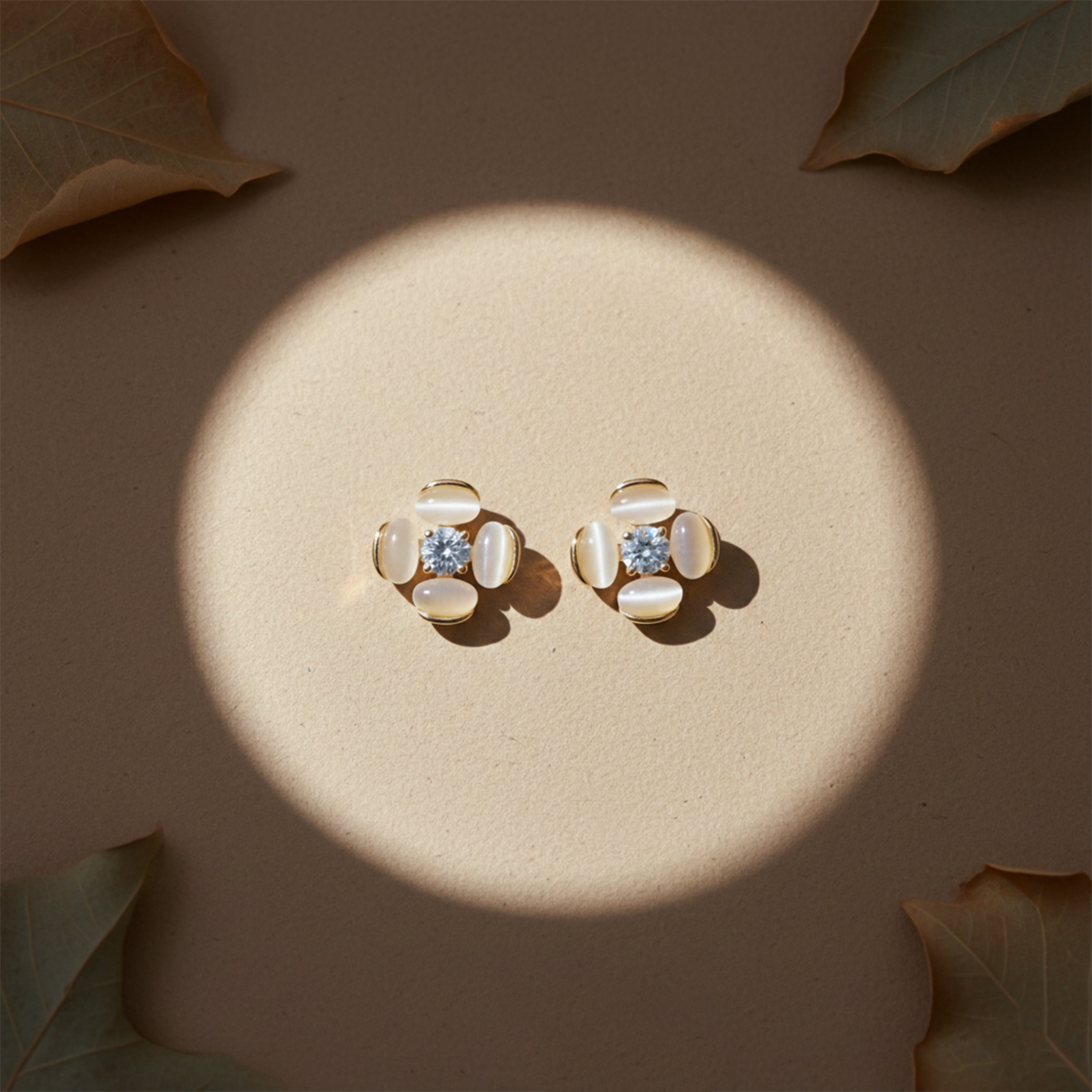Pearl Bloom Stud Earrings GWE -107