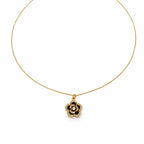 Elegant Camellia Blossom Pendant Women Necklace GWN -107