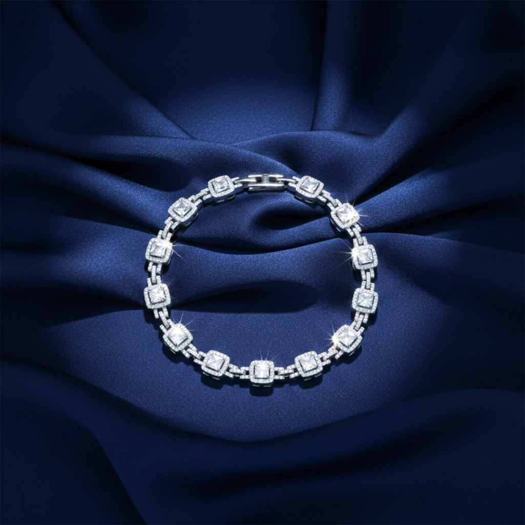 Silver Princess Halo Bracelet GWB -143