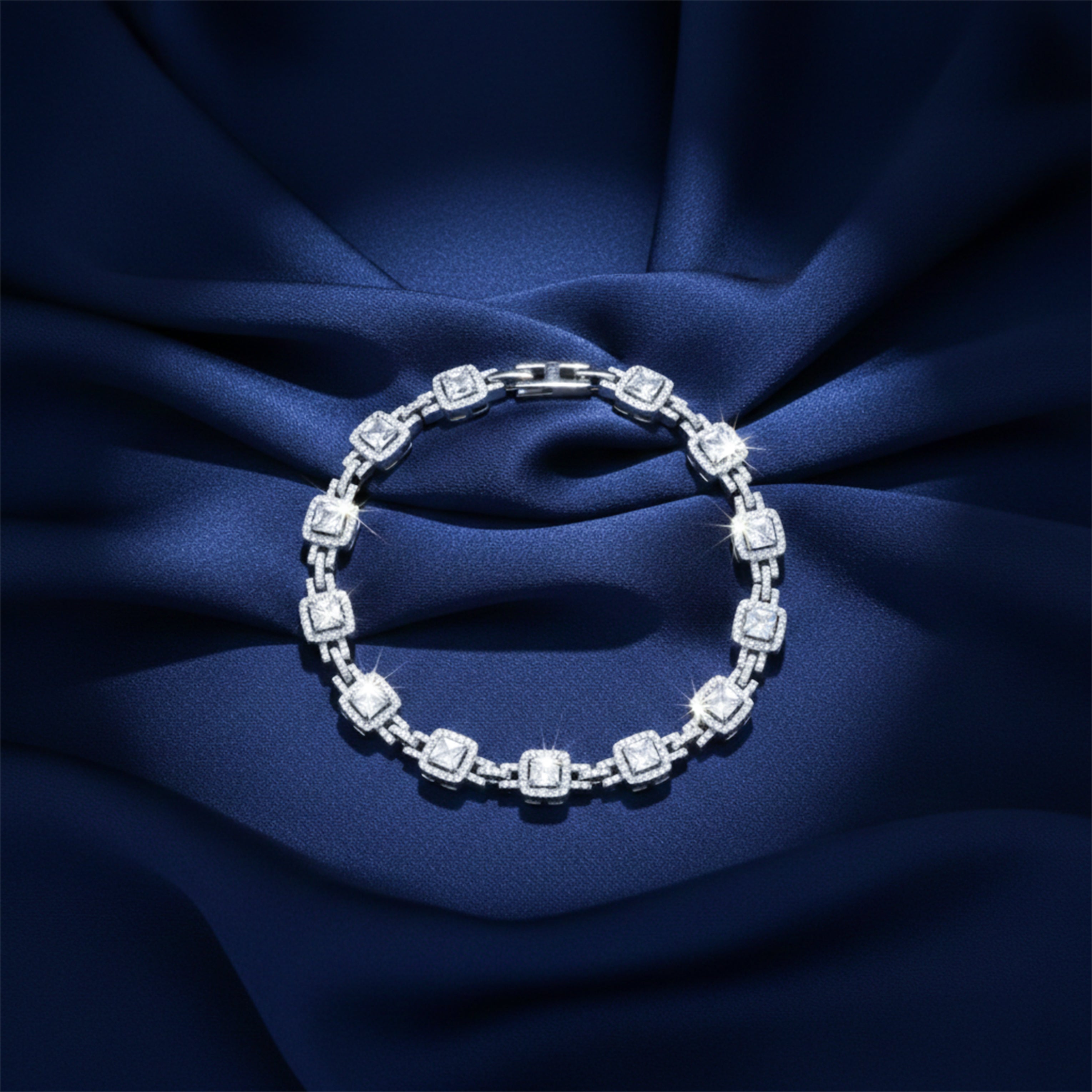 Silver Princess Halo Bracelet GWB -143