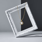 Golden Pearl Drop Necklace GWN -33