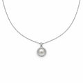 Silver Pearl Halo Grace Necklace GWN -58