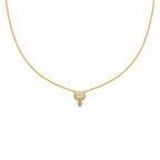 Golden Clover Spark Pendant Necklace GWN -55