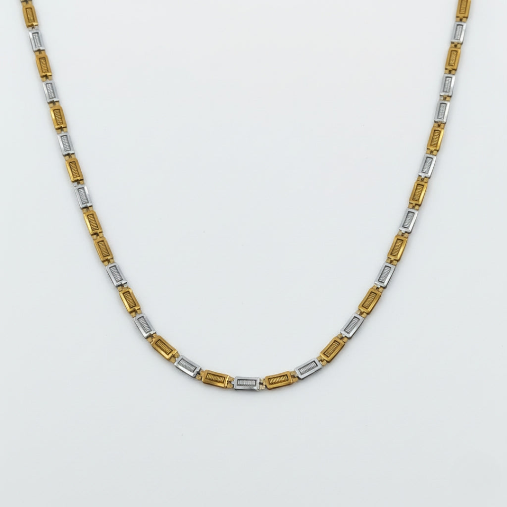 Men’s Dual-Tone Gold & Silver Link Chain GMC -4