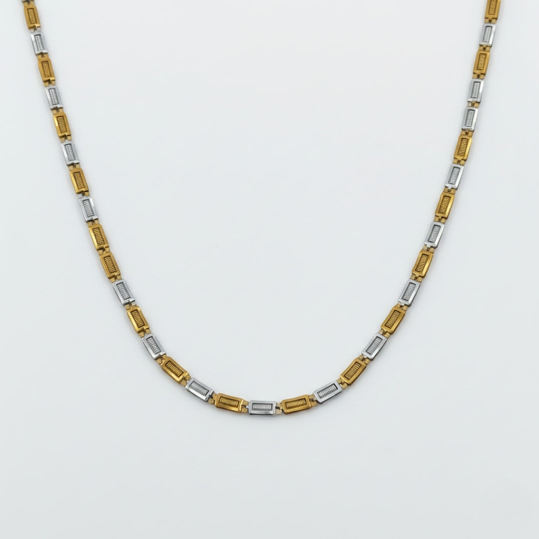 Men’s Dual-Tone Gold & Silver Link Chain GMC -4