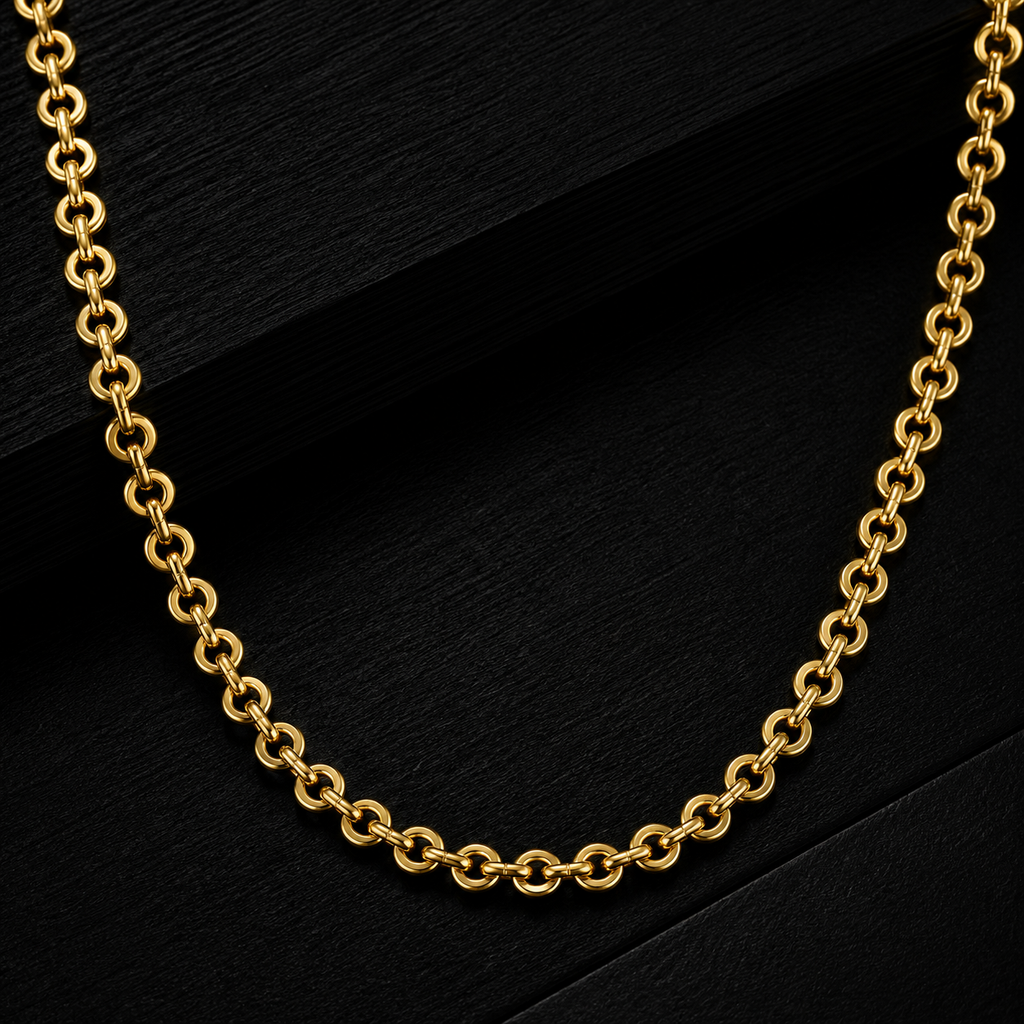Men’s Gold Tone Double Link Chain GMC -22