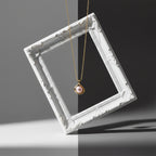 Pink Pearl Swirl Pendant Necklace GWN -34
