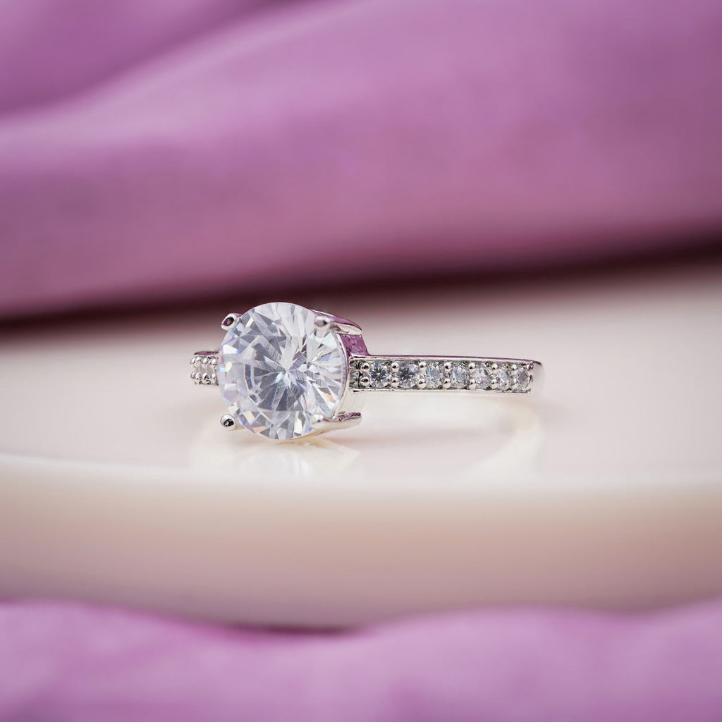 Classic Solitaire CZ Ring GWR -85