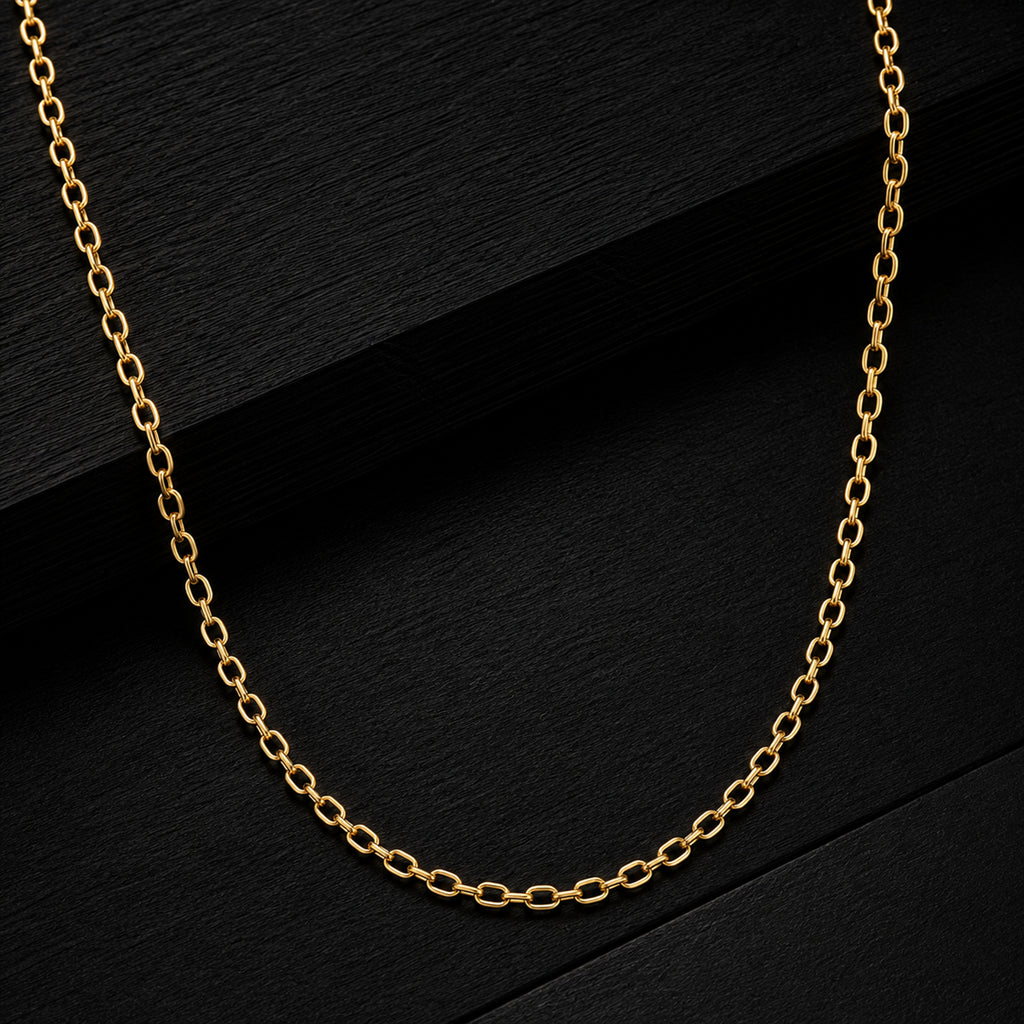 Men’s Gold Tone Oval Link Chain GMC -16