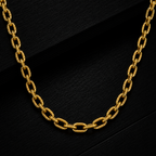 Men’s Gold Tone Textured Curb Link Chain GMC -26