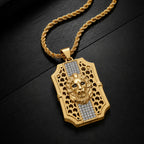 Men’s Lion Shield Pendant Chain GMP -4