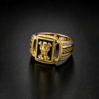 Men’s Gold-Tone Buddha Statement Ring GMR -12