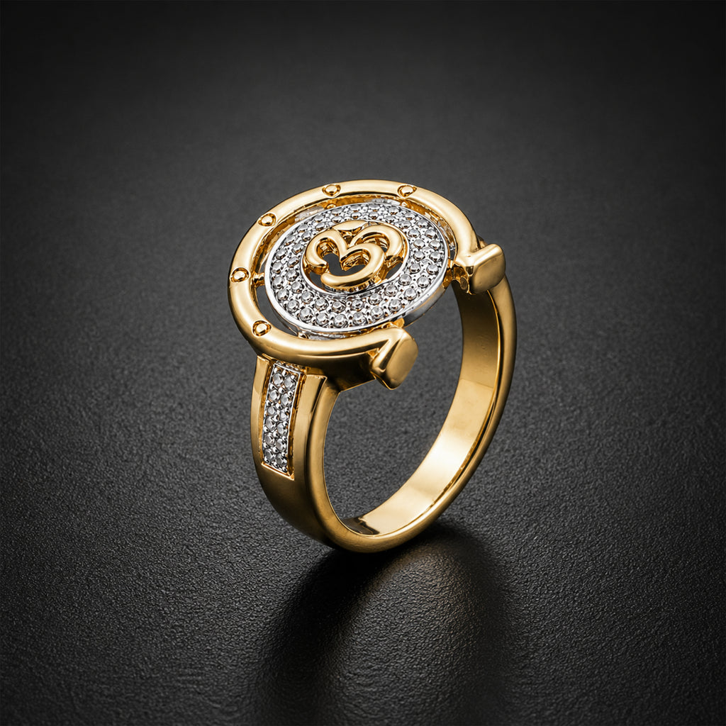 Men’s Gold Om Two-Tone Ring GMR -6