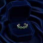 Emerald Floral Crystal Ring GWR -70