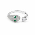 Emerald Crystal Open Ring GWR -42
