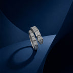 Silver Crystal Link Ring GWR -68