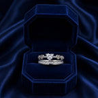 Heart Crystal Silver Ring GWR -44