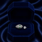 Emerald Crystal Open Ring GWR -42