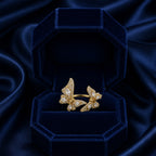 Butterfly Crystal Open Ring GWR -25