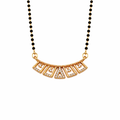 Rose Gold Geometric Fan Mangalsutra GM -43