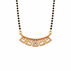 Rose Gold Geometric Fan Mangalsutra GM -43