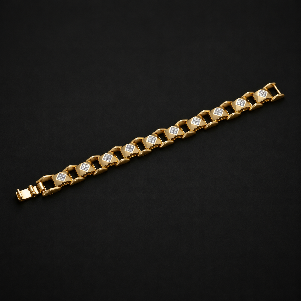 Men’s Gold-Tone Geometric Bracelet GMB -1