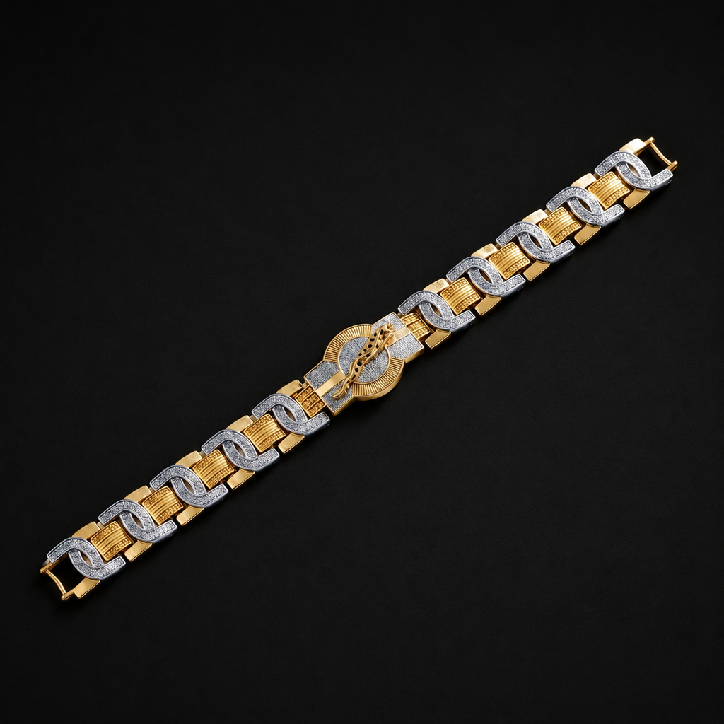Men’s Two-Tone Link Bracelet GMB -2