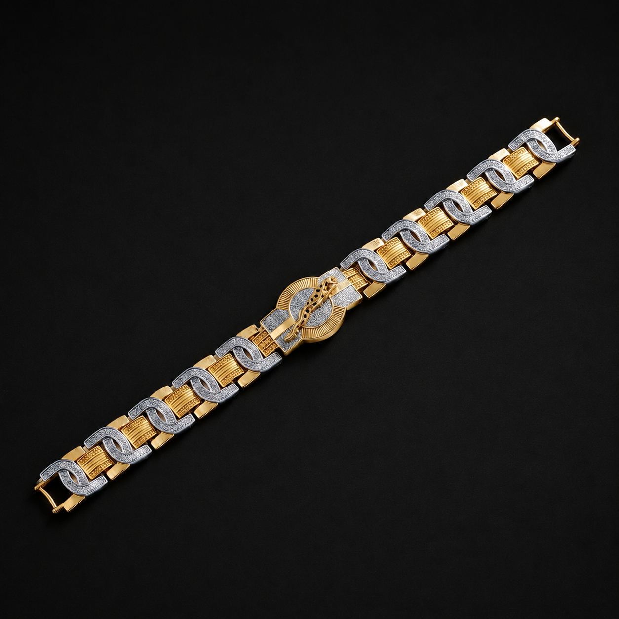 Men’s Two-Tone Link Bracelet GMB -2