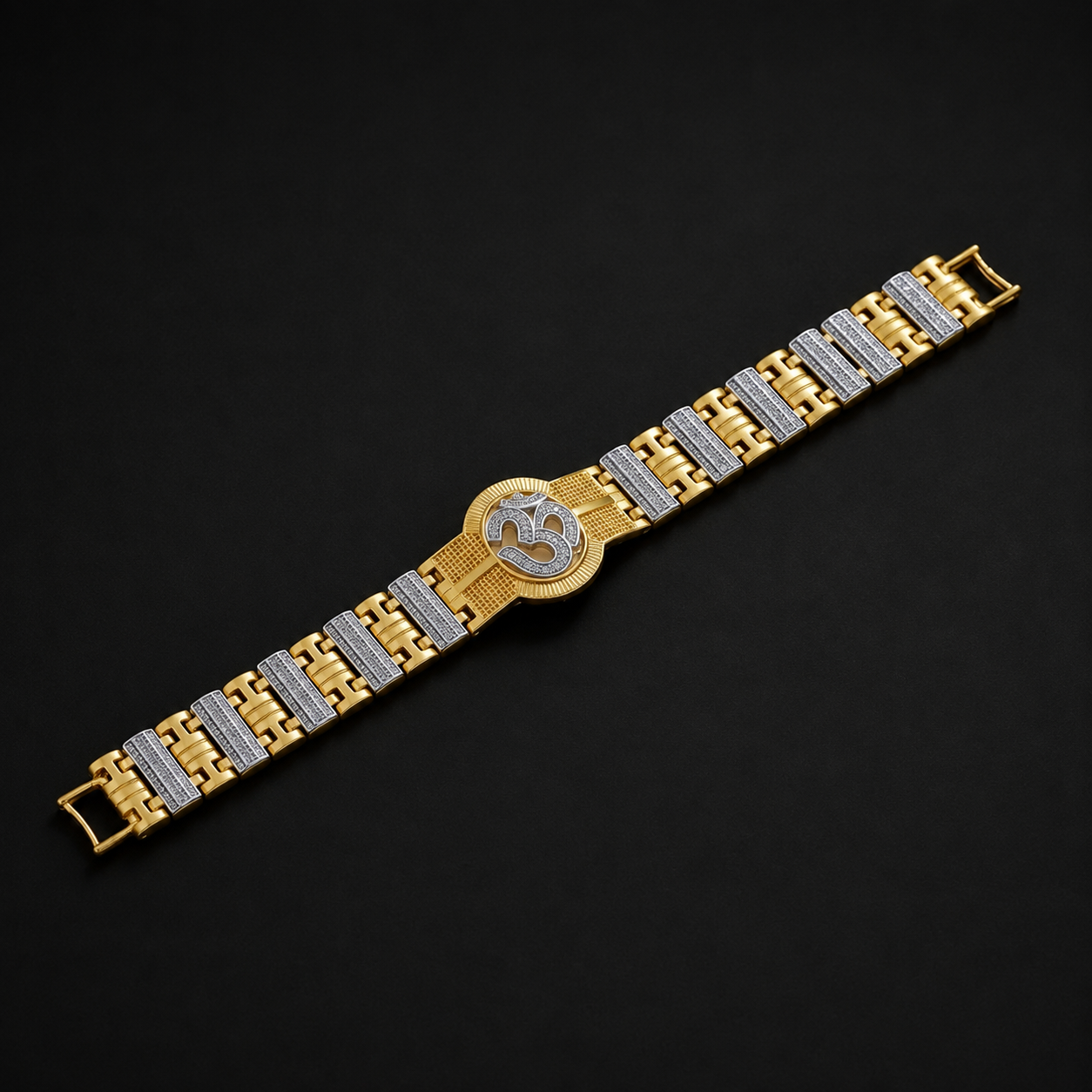Men’s Om Symbol Two-Tone Bracelet GMB -4