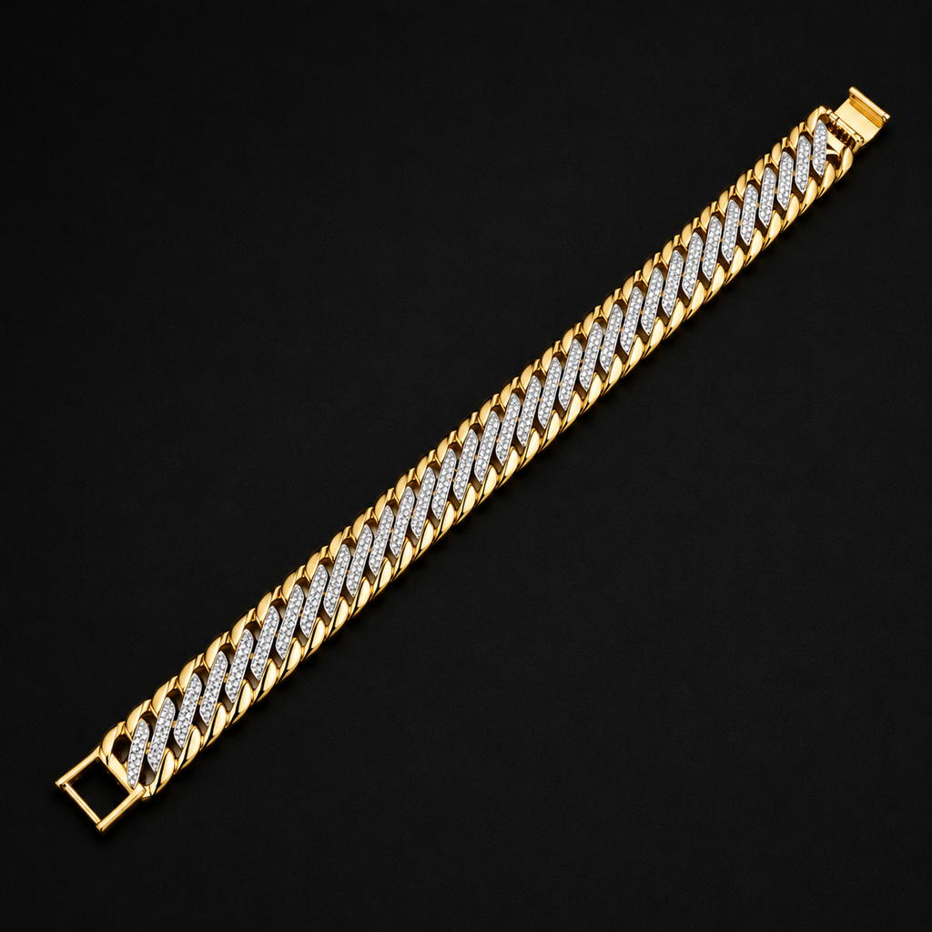 Men’s Gold-Tone Cuban Link Bracelet GMB -8