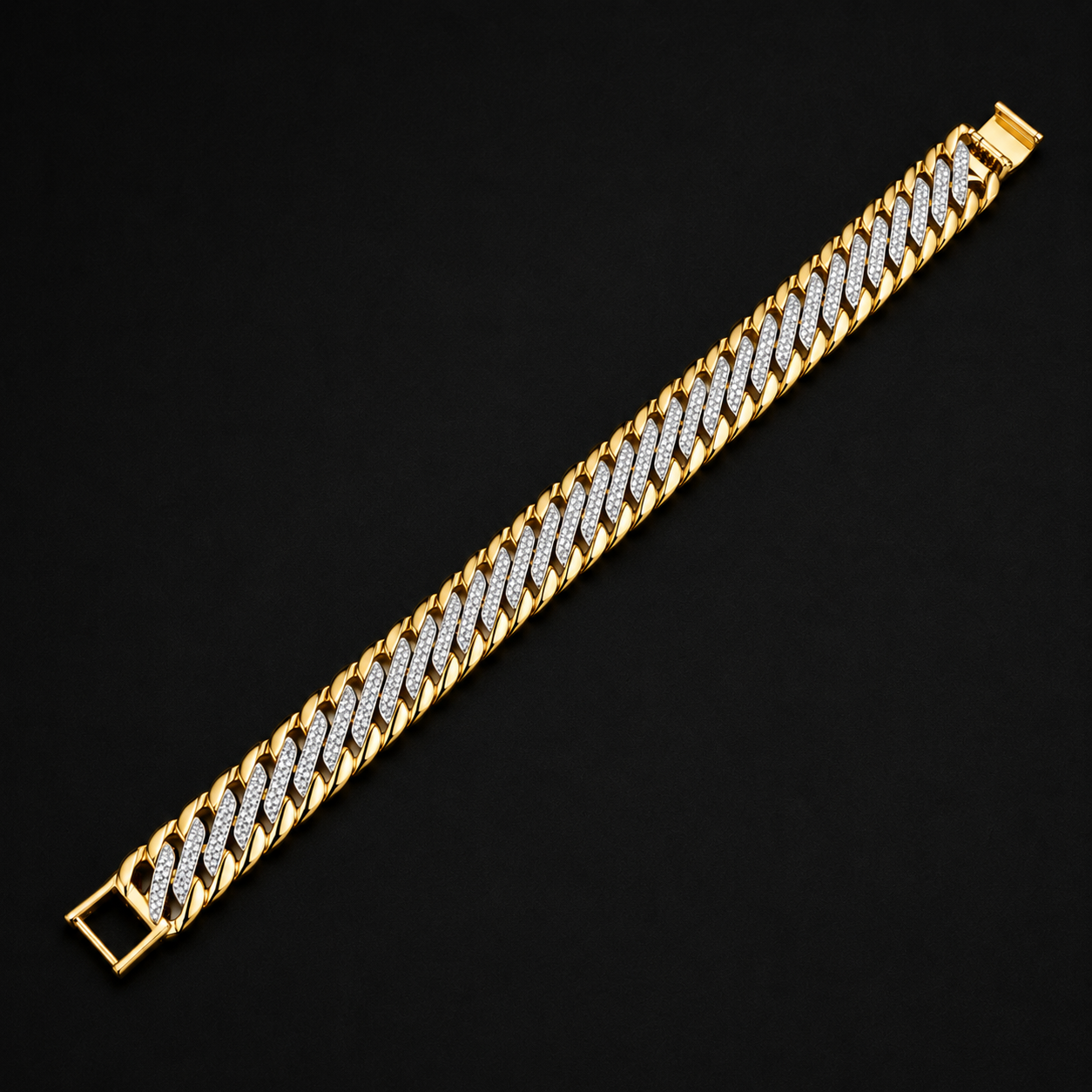 Men’s Gold-Tone Cuban Link Bracelet GMB -8