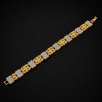 Men’s Gold-Tone Crystal Link Bracelet GMB -10