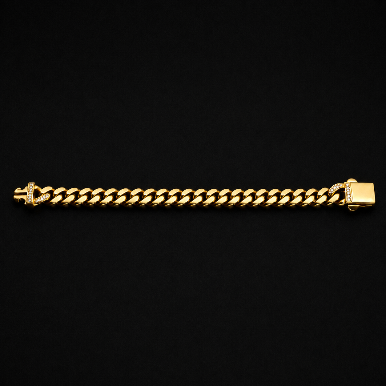 Men’s Gold-Tone Cuban Link Bracelet GMC -12