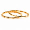 Gold Textured Link Bangles GB -13
