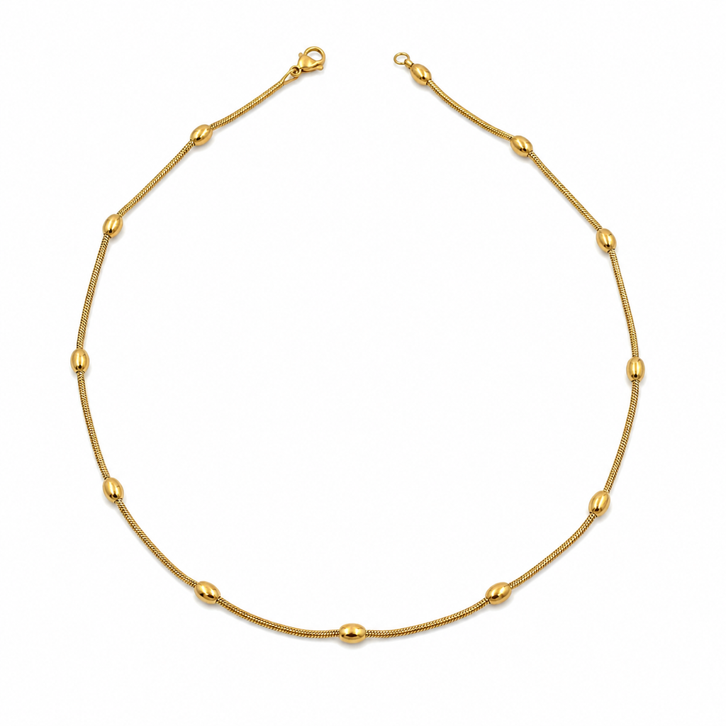 Men’s Gold Bead Accent Chain GMC -45
