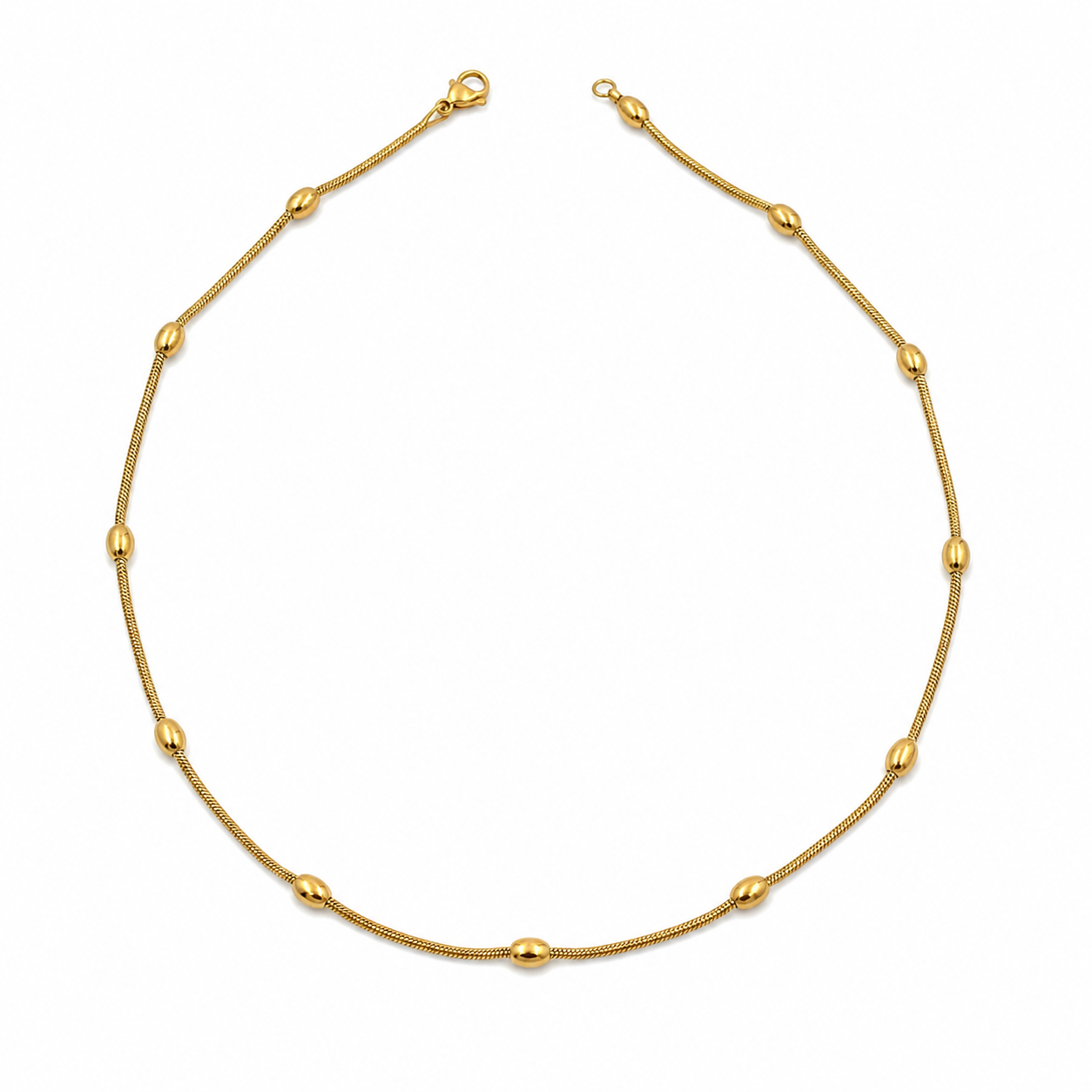 Men’s Gold Bead Accent Chain GMC -45