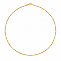 Men’s Gold Tone Beaded Link Chain GMC -35