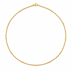 Men’s Gold Tone Beaded Link Chain GMC -35