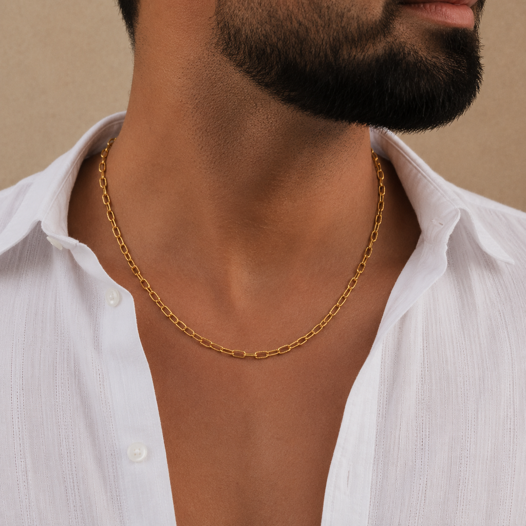 Men’s Gold Tone Link Chain GMC -37