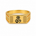 Men’s Om Trishul Gold Ring GMR -35