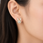 Butterfly Crystal Stud Earrings GWE -83