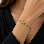 Elegant Bow Crystal Adjustable Bracelet GWB -163