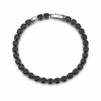 Black Crystal Tennis Bracelet GWB -69