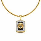 Men’s Lion Face Pendant Chain GMC -3