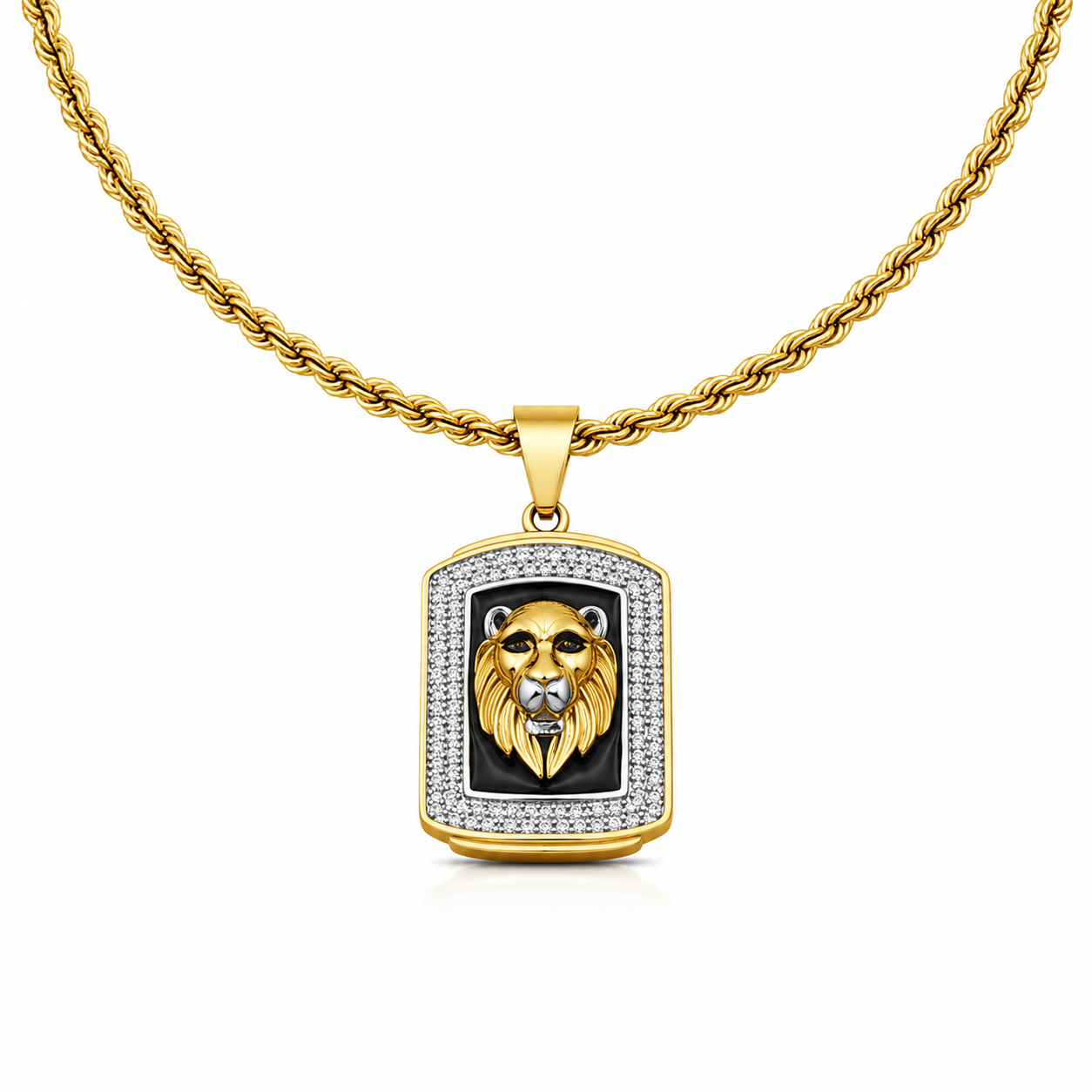Men’s Lion Face Pendant Chain GMC -3