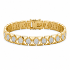 Men’s Gold-Tone Hexagon Link Bracelet GMB -5