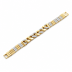 Men’s Two-Tone Cuban Link Bracelet GMB -6