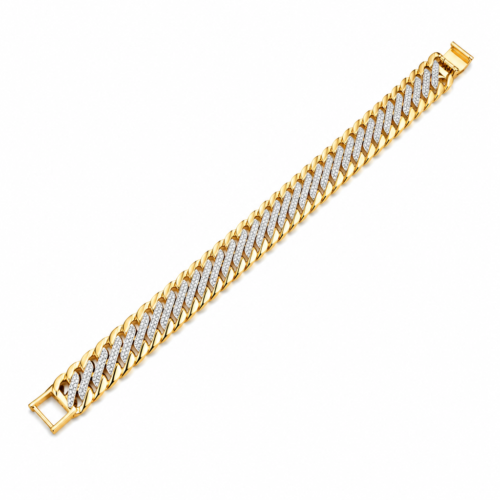 Men’s Gold-Tone Cuban Link Bracelet GMB -8