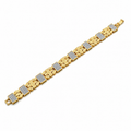 Men’s Gold-Tone Crystal Link Bracelet GMB -10